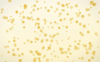 Buttercream Daisies Dense — light gold, yellow and white floral background