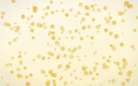 Buttercream Daisies Dense — light gold, yellow and white floral background