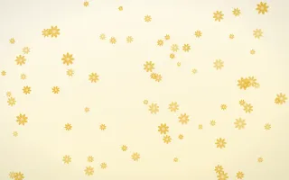 Buttercream Daisies II — light gold, yellow and white floral background, variation II