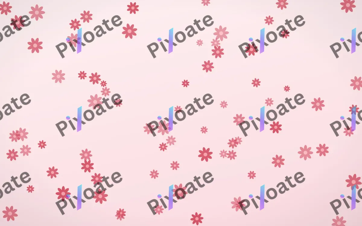 Cherry Soda Daisies — light red and white floral background