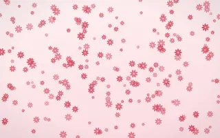 Cherry Soda Daisies Dense II — light red and white floral background, variation II