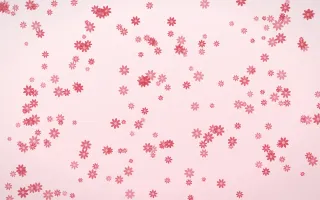 Cherry Soda Daisies Dense III — light red and white floral background, variation III