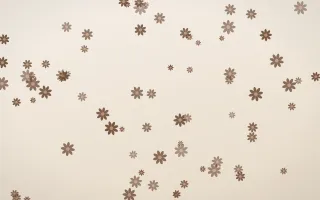 Espresso Daisies — light brown, orange and beige floral background
