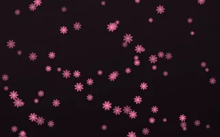 Flamingo Noir Daisies II — dark pink and black floral background, variation II