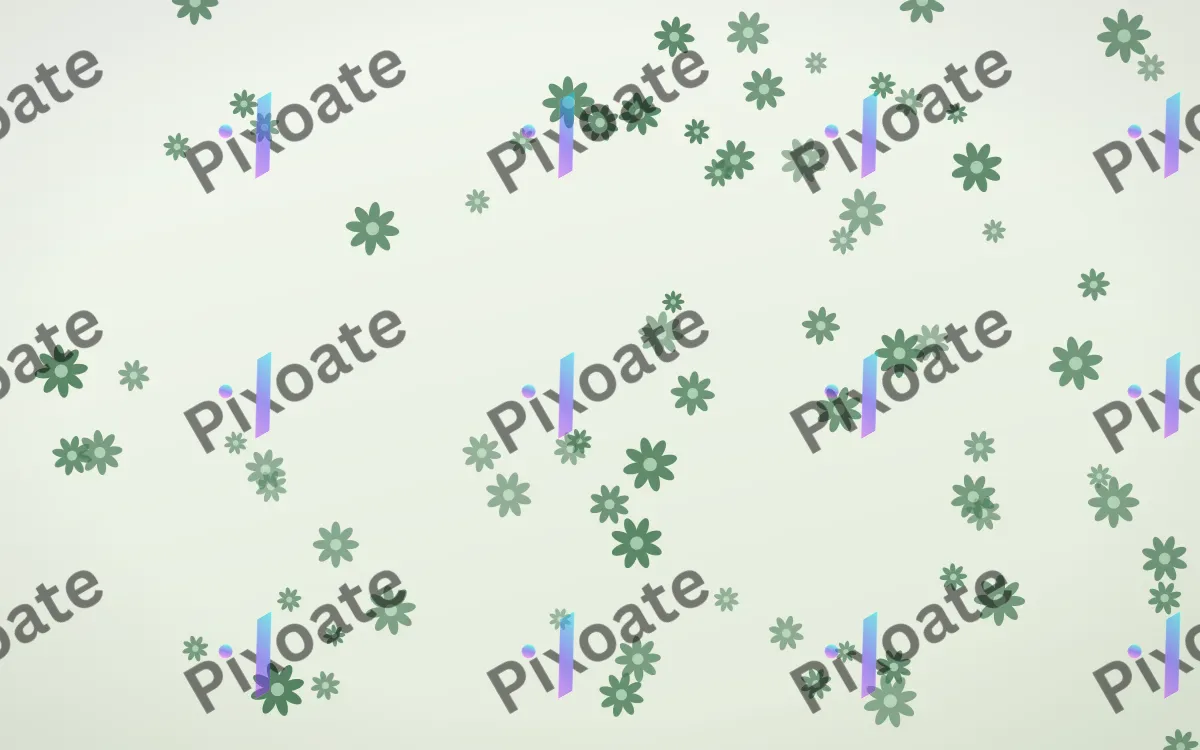 Forest Cream Daisies — light green and white floral background