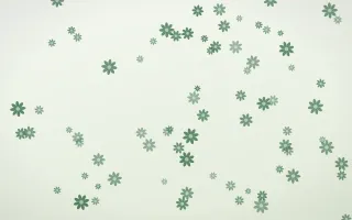 Forest Cream Daisies — light green and white floral background
