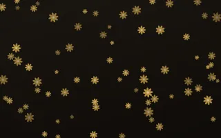 Golden Noir Daisies — dark gold, yellow and black floral background