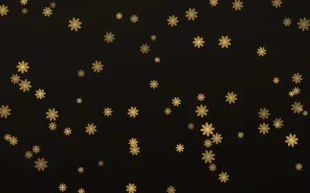 Golden Noir Daisies — dark gold, yellow and black floral background
