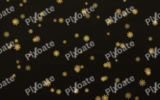Golden Noir Daisies II — dark gold, yellow and black floral background, variation II