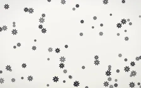 Inkline Daisies — light grey and white floral background