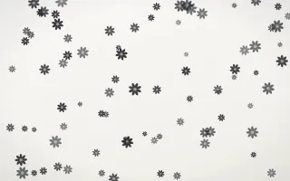 Inkline Daisies II — light grey and white floral background, variation II
