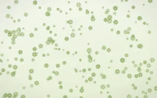 Matcha Latte Daisies Dense II — light green and white floral background, variation II