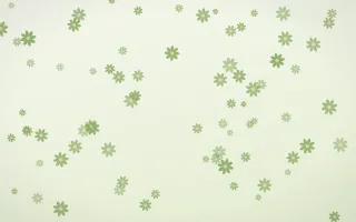 Matcha Latte Daisies II — light green and white floral background, variation II