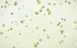 Matcha Latte Daisies III — light green and white floral background, variation III