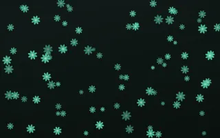 Mint Noir Daisies II — dark green and black floral background, variation II
