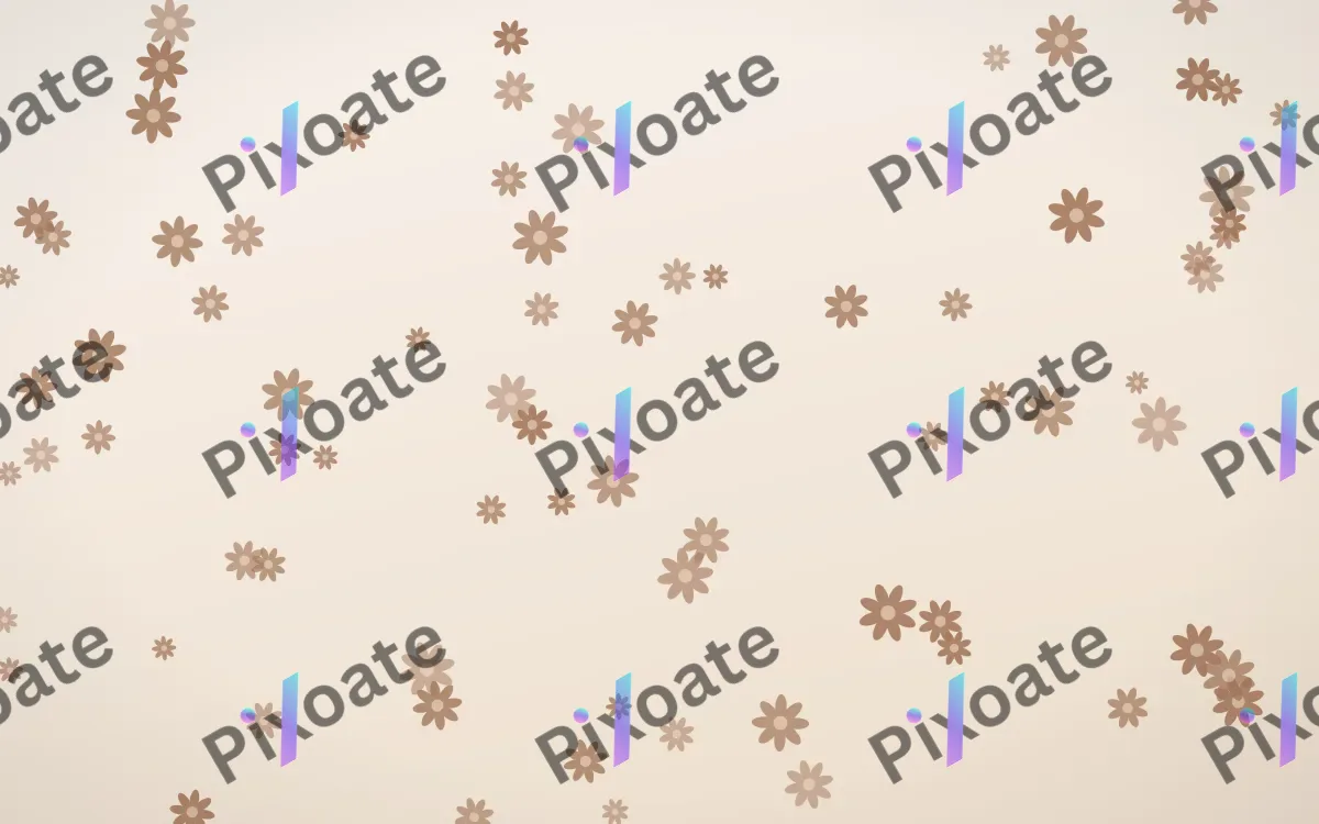 Mocha Milk Daisies — light orange and white floral background