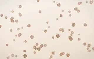 Mocha Milk Daisies II — light orange and white floral background, variation II