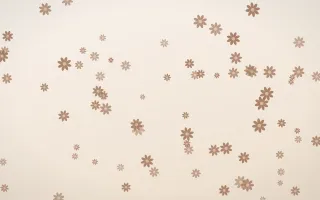 Mocha Milk Daisies III — light orange and white floral background, variation III