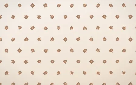 Mocha Milk Daisies Tiled — light orange and white floral background