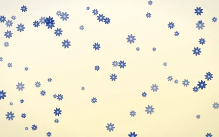 Navy Cream Daisies — light blue and white floral background