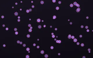 Neon Noir Daisies — dark purple, teal and black floral background