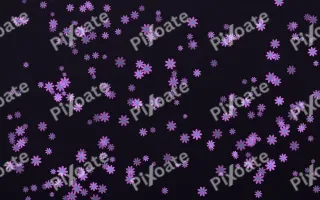 Neon Noir Daisies Dense — dark purple, teal and black floral background