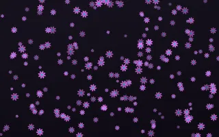 Neon Noir Daisies Dense II — dark purple, teal and black floral background, variation II