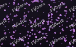 Neon Noir Daisies Dense II — dark purple, teal and black floral background, variation II