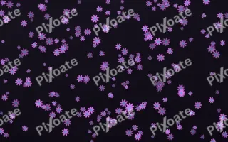 Neon Noir Daisies Dense III — dark purple, teal and black floral background, variation III