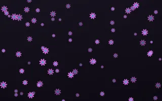Neon Noir Daisies III — dark purple, teal and black floral background, variation III