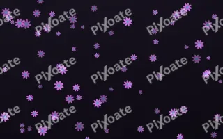 Neon Noir Daisies III — dark purple, teal and black floral background, variation III