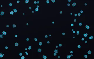 Neonline Daisies III — dark teal, pink and black floral background, variation III