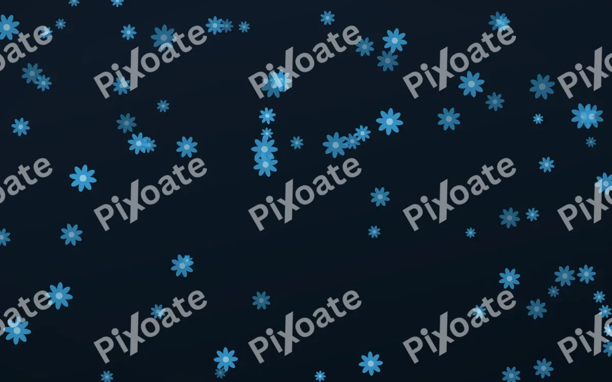Ocean Ink Daisies — dark blue floral background