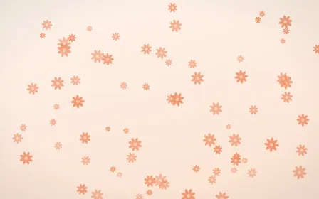 Peach Fuzz Daisies — light orange and white floral background