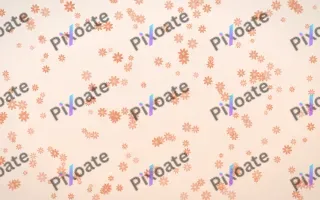 Peach Fuzz Daisies Dense II — light orange and white floral background, variation II