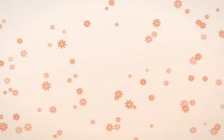 Peach Fuzz Daisies II — light orange and white floral background, variation II