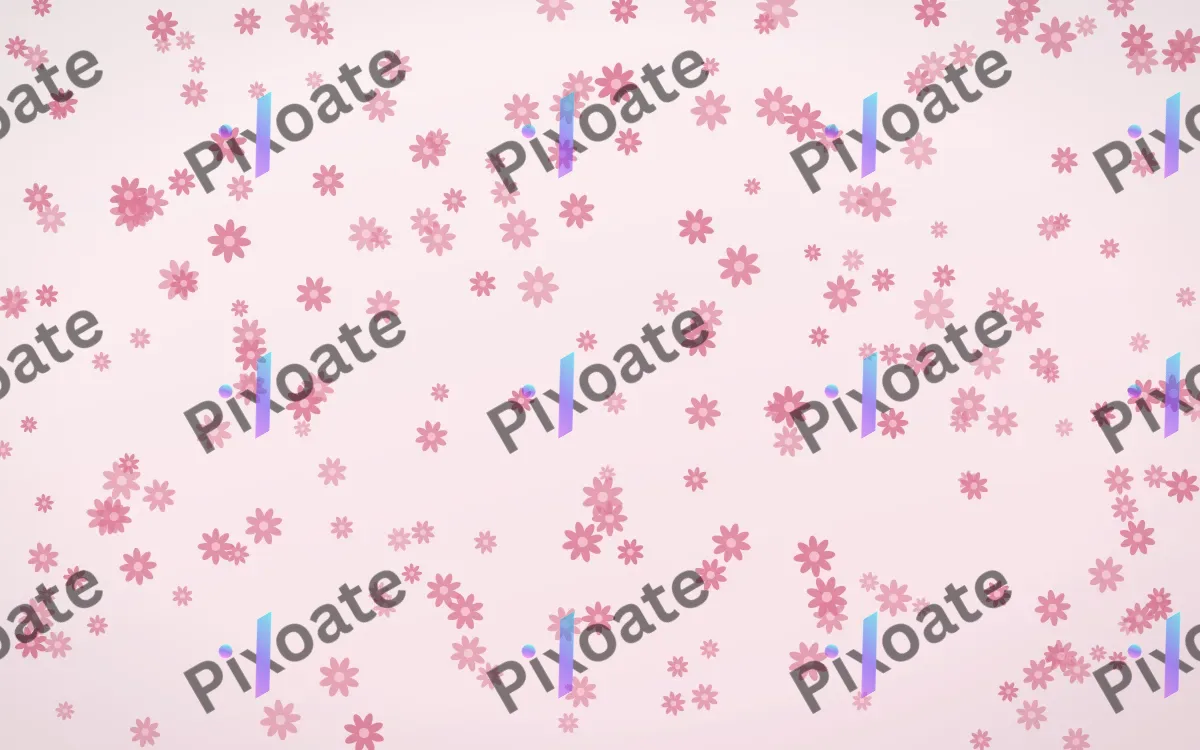 Rosewater Daisies Dense — light pink and white floral background