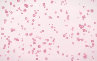 Rosewater Daisies Dense III — light pink and white floral background, variation III