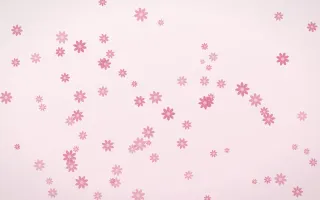 Rosewater Daisies II — light pink and white floral background, variation II