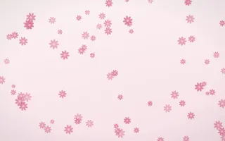 Rosewater Daisies III — light pink and white floral background, variation III