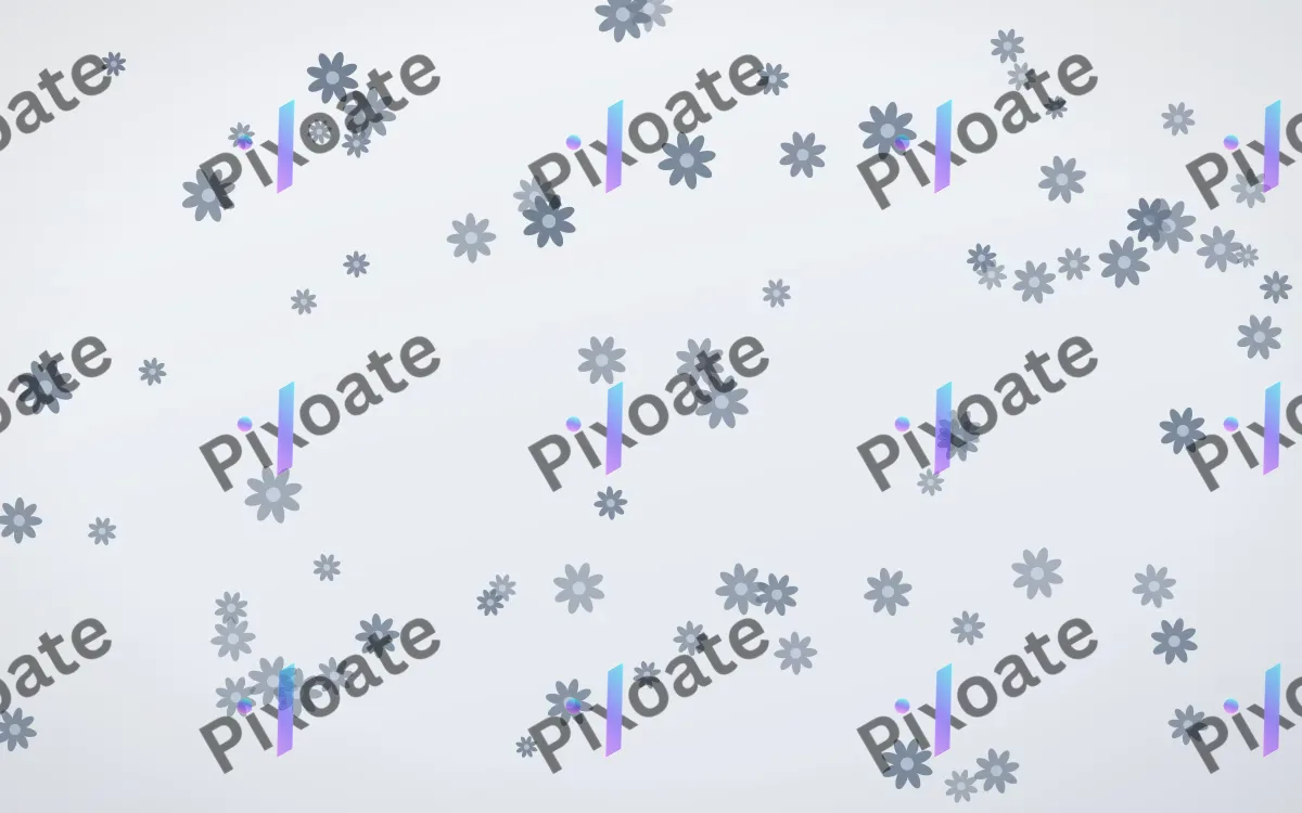 Slate Mist Daisies — light blue and white floral background