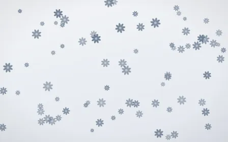 Slate Mist Daisies — light blue and white floral background