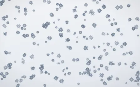 Slate Mist Daisies Dense — light blue and white floral background