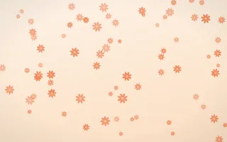Sunset Pop Daisies — light orange and beige floral background