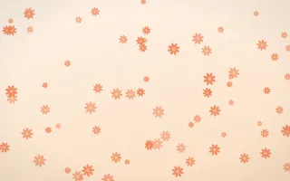 Sunset Pop Daisies III — light orange and beige floral background, variation III