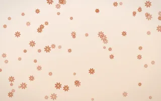 Terracotta Daisies II — light orange and beige floral background, variation II