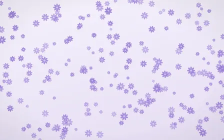 Wisteria Daisies Dense — light purple and white floral background