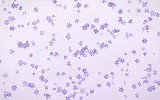 Wisteria Daisies Dense II — light purple and white floral background, variation II