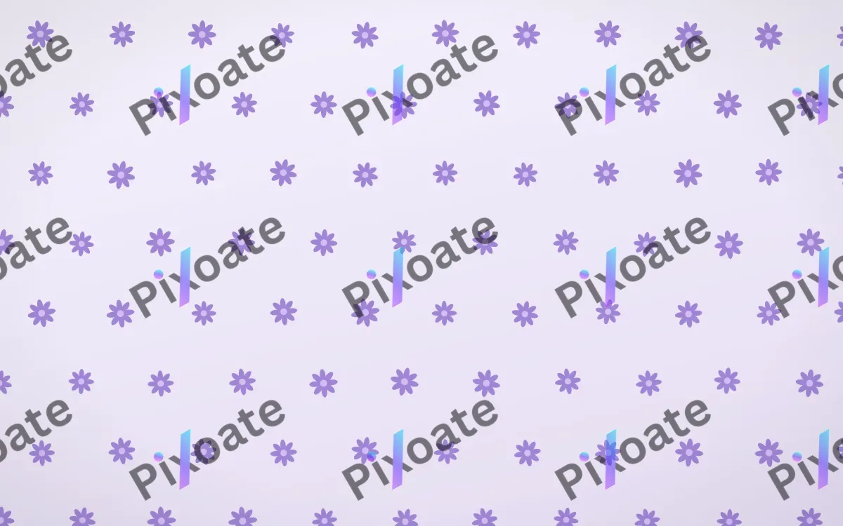 Wisteria Daisies Tiled — light purple and white floral background