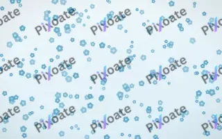 Arctic Frost Blooms Dense II — light blue and white floral background, variation II